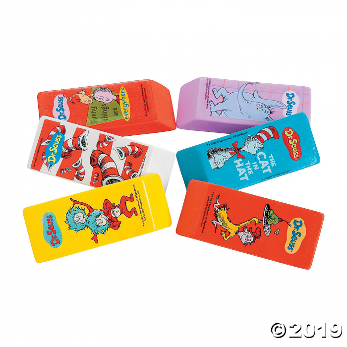 Dr. Seuss Beveled Erasers (48 Piece(s))