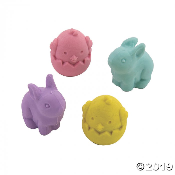 Bunny & Chick Erasers (24 Piece(s))