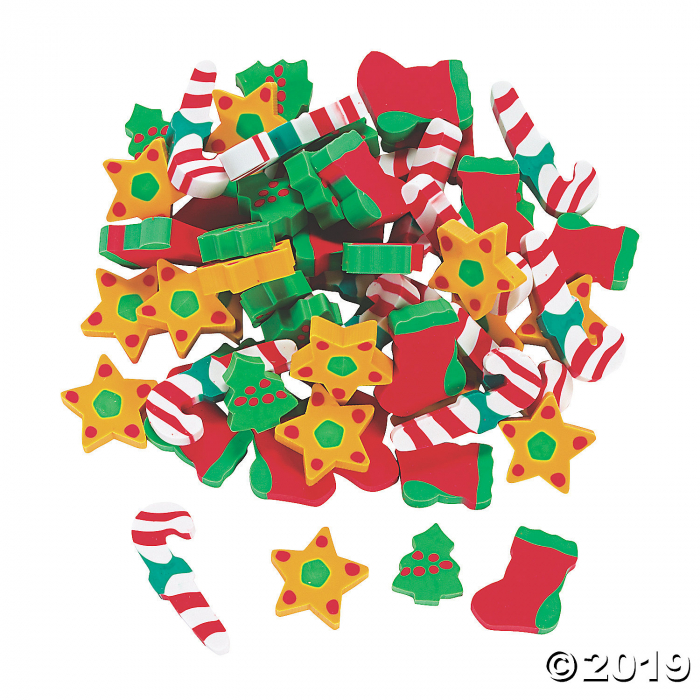 Holiday Erasers (60 Piece(s))
