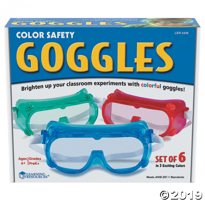 Rainbow Safety Goggles Set Of 6 (1 Set(s))