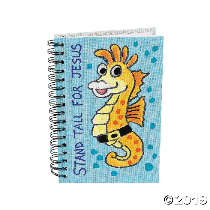 DIY White Canvas Spiral Notebooks (Per Dozen)