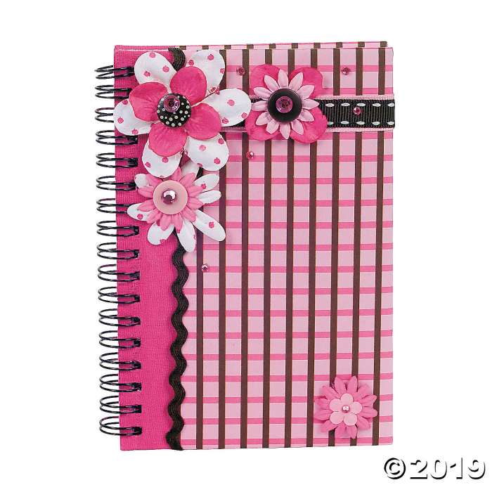 DIY White Canvas Spiral Notebooks (Per Dozen)