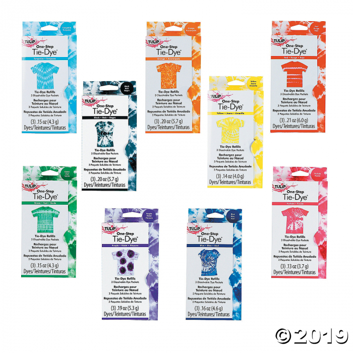 2-oz. Tulip® Assorted Colors Tie-Dye Paint Refills - Set of 9 (1 Set(s)) 2-oz. Tulip® Assorted Colors Tie-Dye Paint Refills - Set of 9 (1 Set(s))