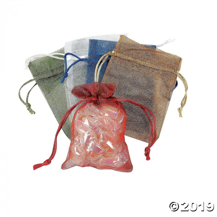 Sheer Drawstring Treat Bags (Per Dozen)