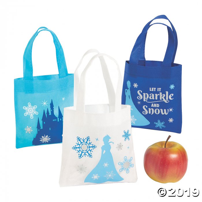 Mini Winter Princess Tote Bags (Per Dozen)