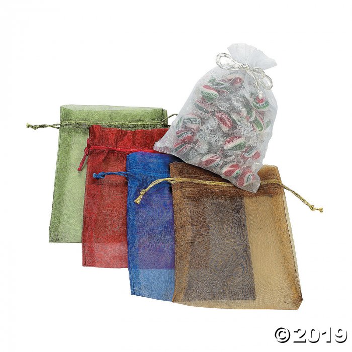 Sheer Drawstring Bags (Per Dozen)