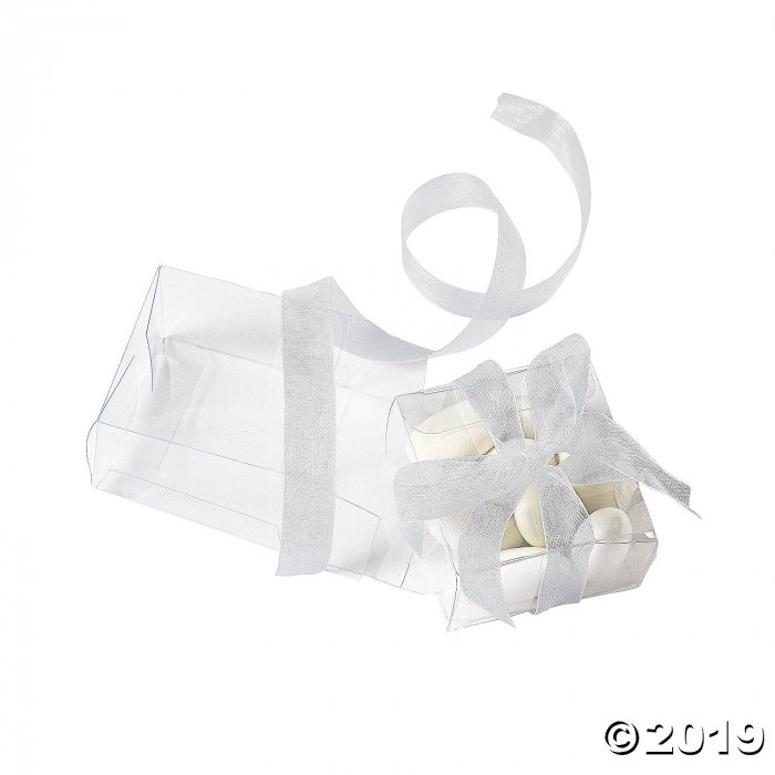 Mini Favor Boxes with Organza Bow (24 Piece(s))