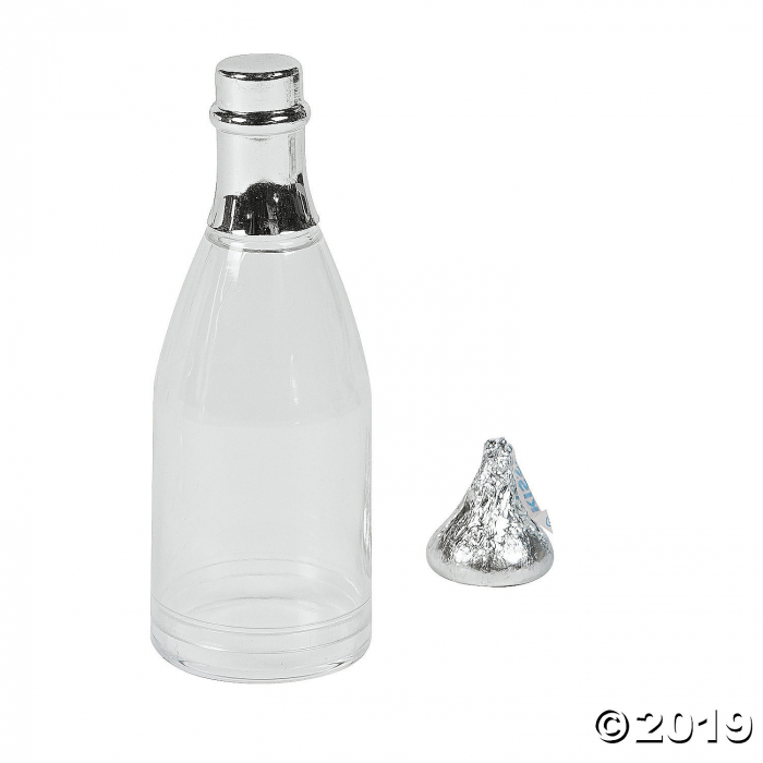 Clear Champagne Bottle Favor Containers (Per Dozen)