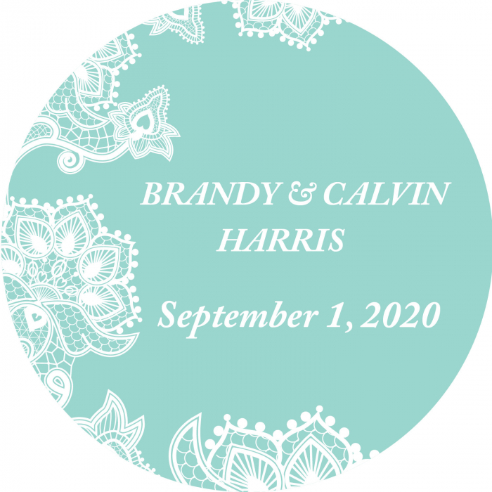 Personalized Lace Mini Mason Jar Favors (Per Dozen)