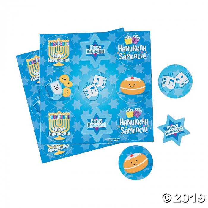 Hanukkah Treat Bag Stickers (50 Piece(s))