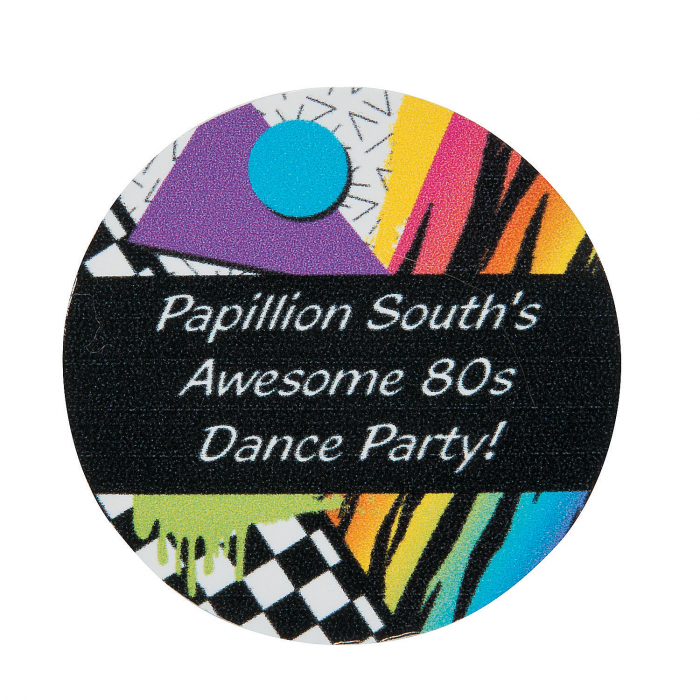 Tag 80 Sticker Awesome 80s Personalized Stickers (144 Piece(s)) | GlowUniverse.com