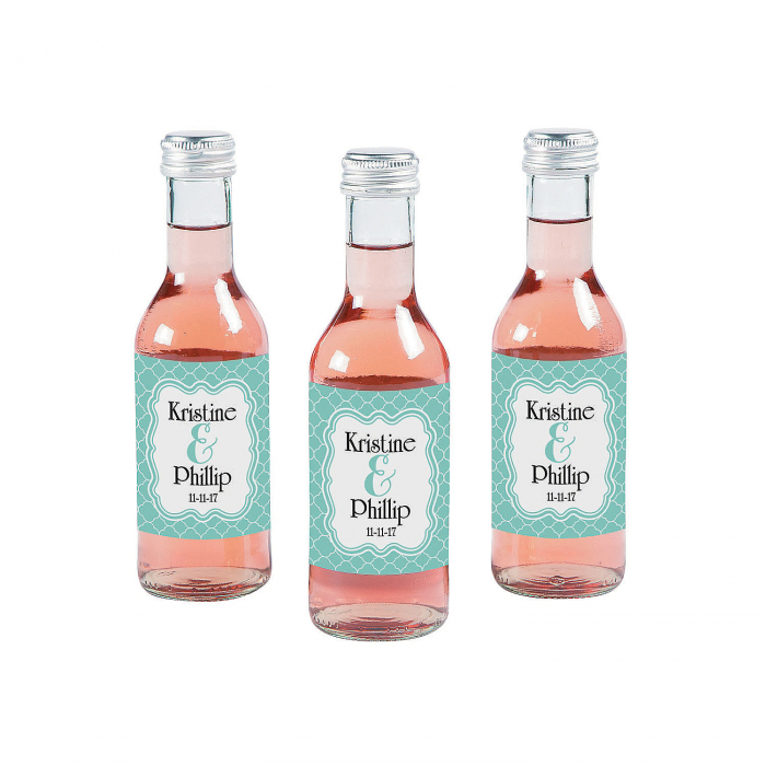 Personalized Mini Wine Bottle Favor Labels (25 Piece(s))