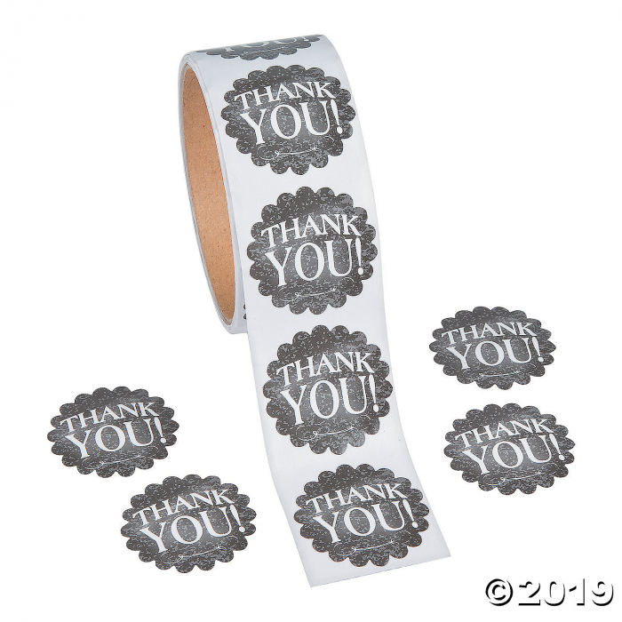 Chalkboard Thank You Stickers (1 Roll(s))