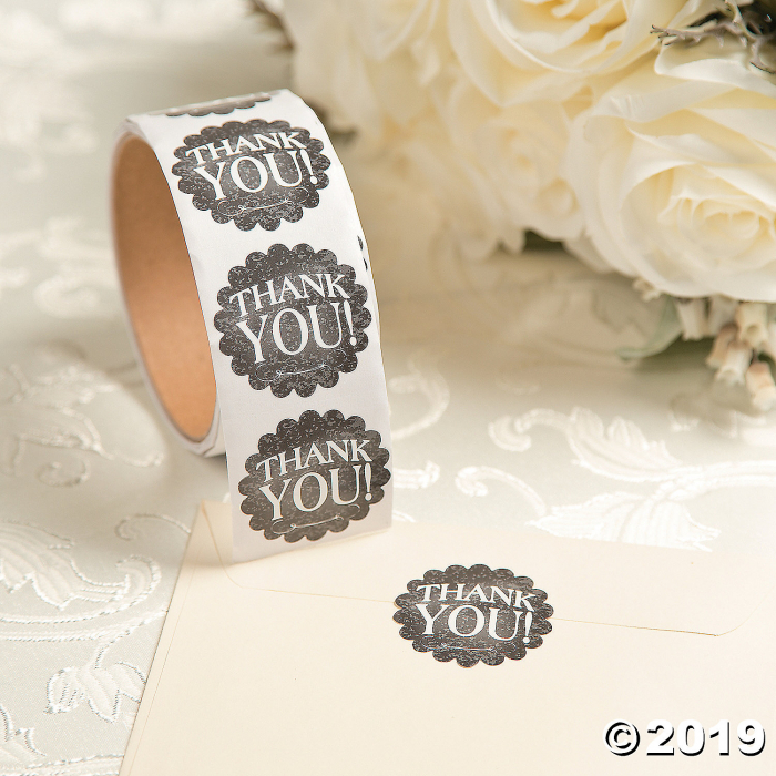 Chalkboard Thank You Stickers (1 Roll(s))