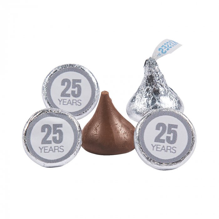 Personalized Anniversary Hershey's® Kisses® Stickers (60 Piece(s))
