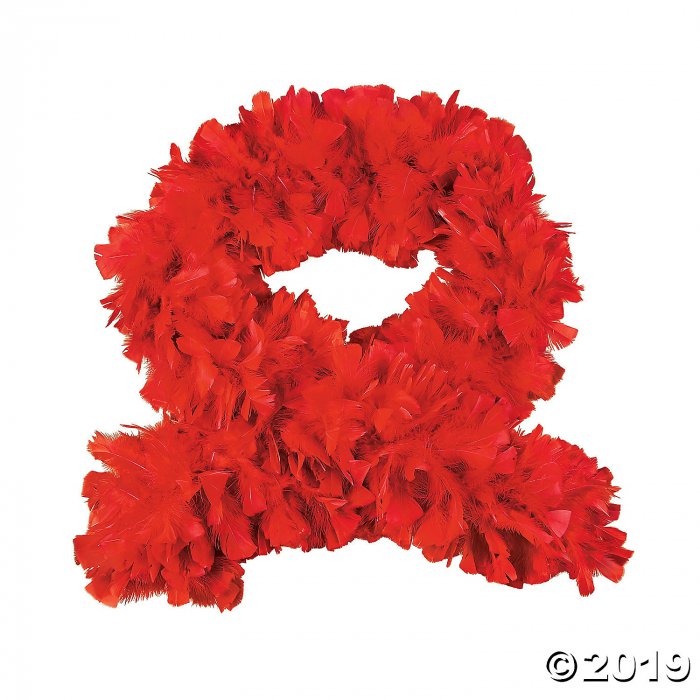 Red Turkey Feather Deluxe Boa (1 Piece(s))