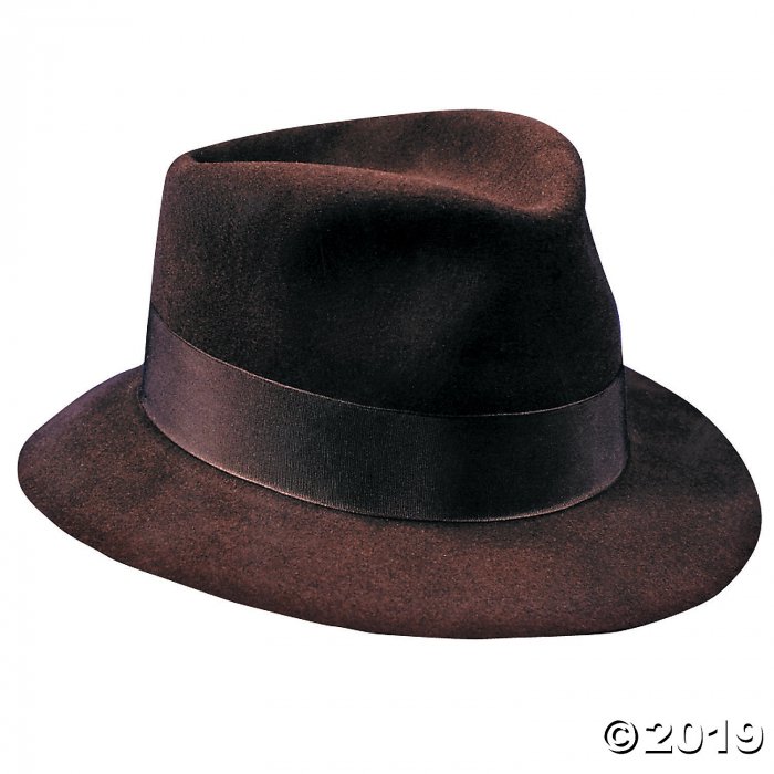 Brown Deluxe Fedora - Small (1 Piece(s))