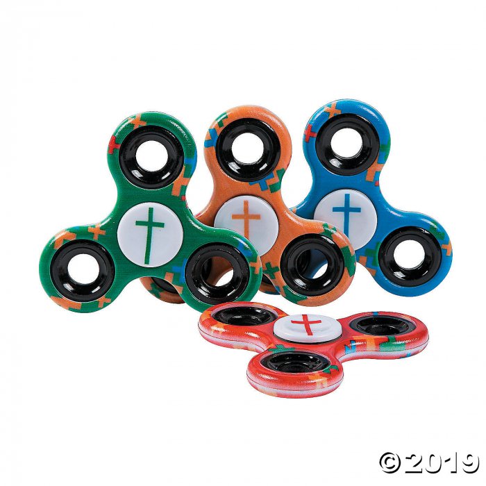 Cross Printed Fidget Spinners (6 Piece(s))