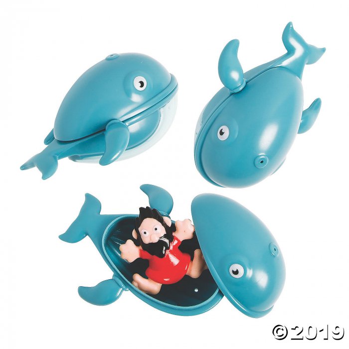Jonah & the Whale Toy-Filled Plastic Easter Eggs - 12 Pc. (Per Dozen)
