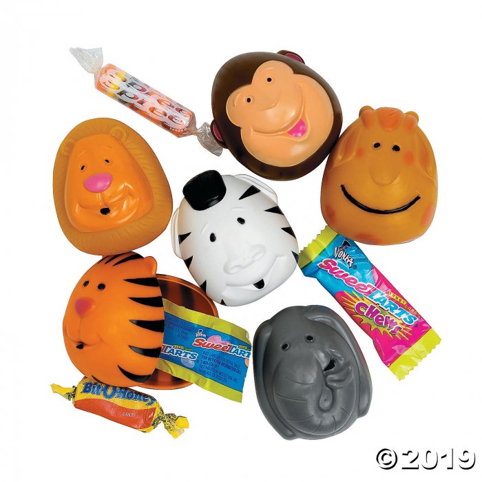 Candy-Filled Animal Plastic Easter Eggs - 12 Pc. (Per Dozen)