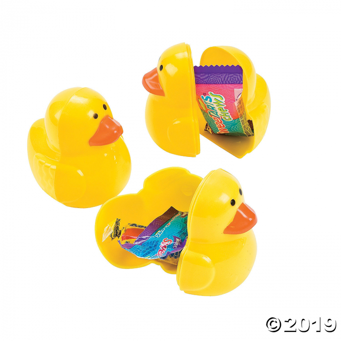 Candy-Filled Duck Plastic Easter Eggs - 12 Pc. (Per Dozen)