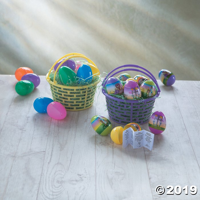 Resurrection Story-Filled Plastic Easter Eggs - 12 Pc. (Per Dozen)