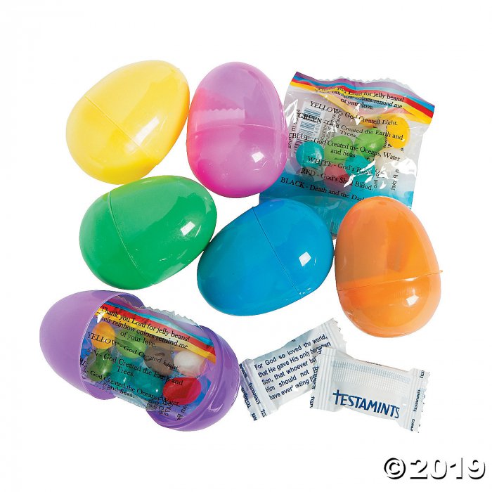 Candy-Filled Religious Easter Eggs - 24 Pc.