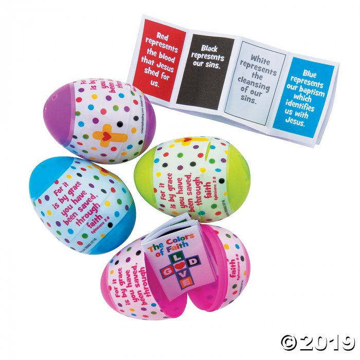 Colors of Faith-Filled Eggs - 12 Pc. (Per Dozen)