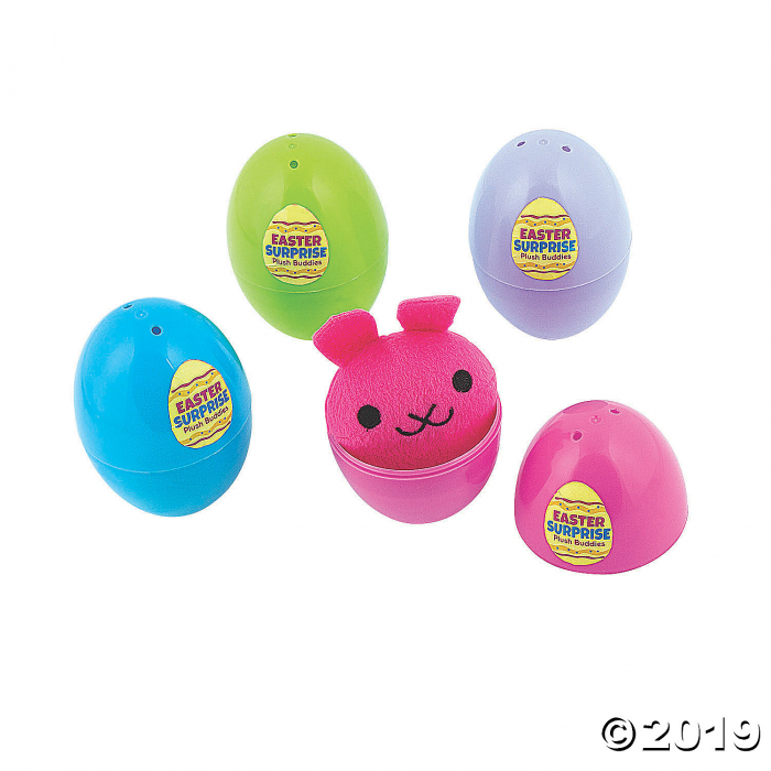 Plush Surprise-Filled Easter Eggs - 12 Pc. (Per Dozen)