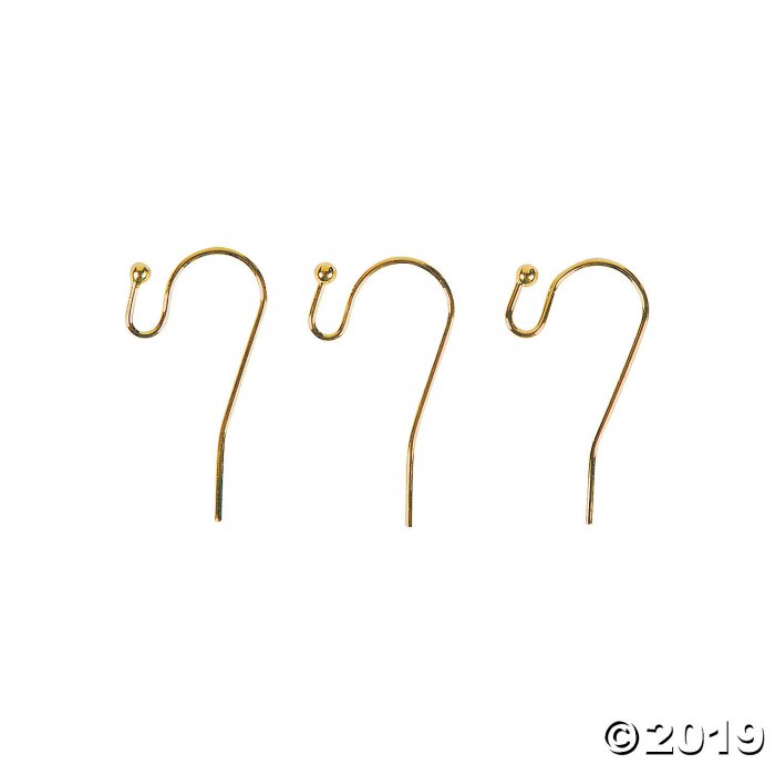 Goldtone Fishhook Earring Wires with Loop (24 Piece(s))
