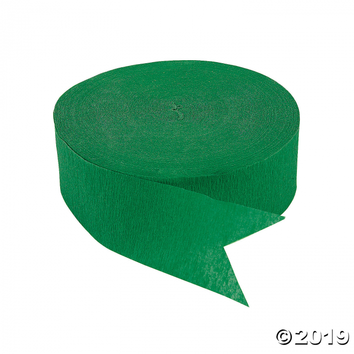 Green Jumbo Paper Streamers (500 ft) Green Jumbo Paper Streamers (500 ft)