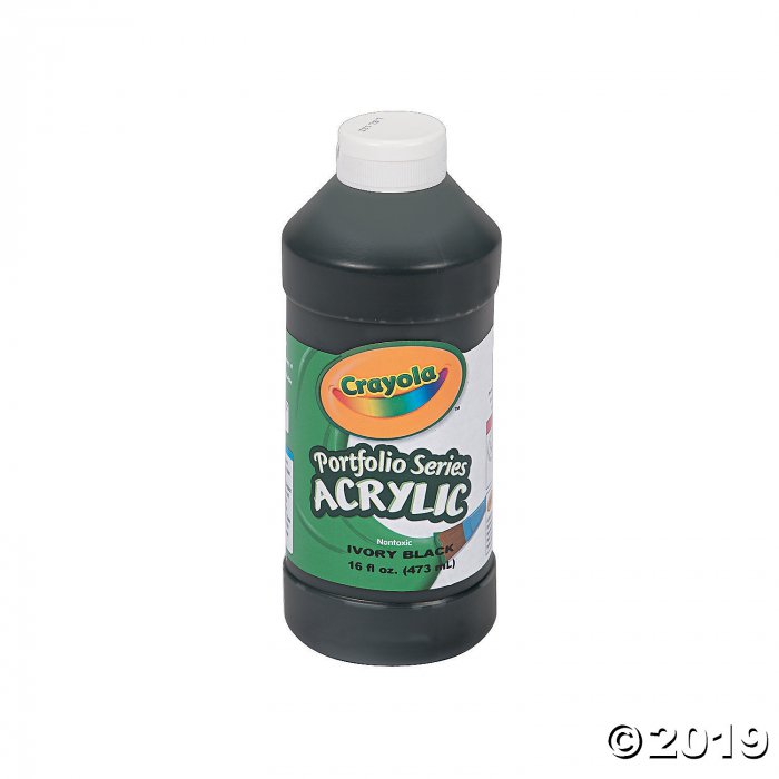 16-oz. Crayola® Washable Black Acrylic Paint (1 Piece(s