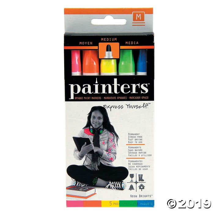Elmer's Painters® Neon Assorted Colors Medium Opaque Paint Markers - Set of 5 (1 Set(s))