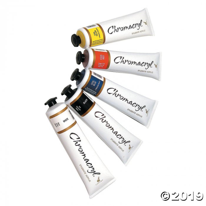2.5-oz. Chromacryl Washable Assorted Colors Acrylic Paint - Set of 5 (1 Set(s))