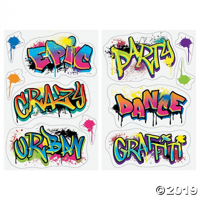 Graffiti Cling Set (1 Set(s))