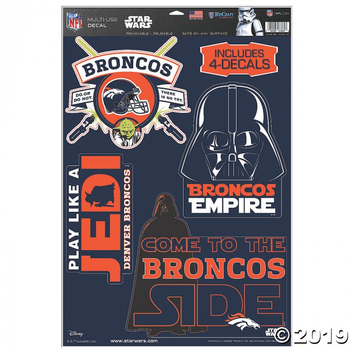 NFL® Denver Broncos Star Wars Decals (1 Piece(s))