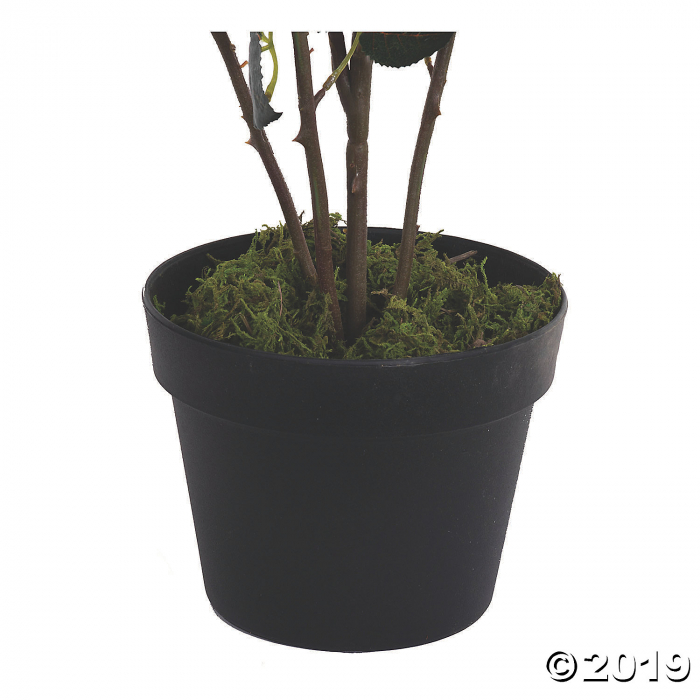 Vickerman 45" Artificial Yellow Rose Plant in Pot (1 Piece(s))