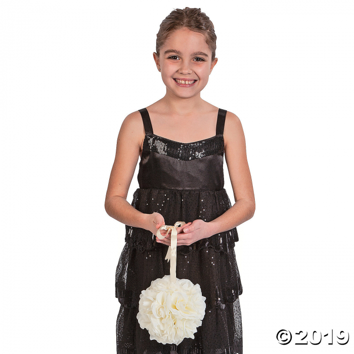 Ivory Rose Pomander Kissing Balls