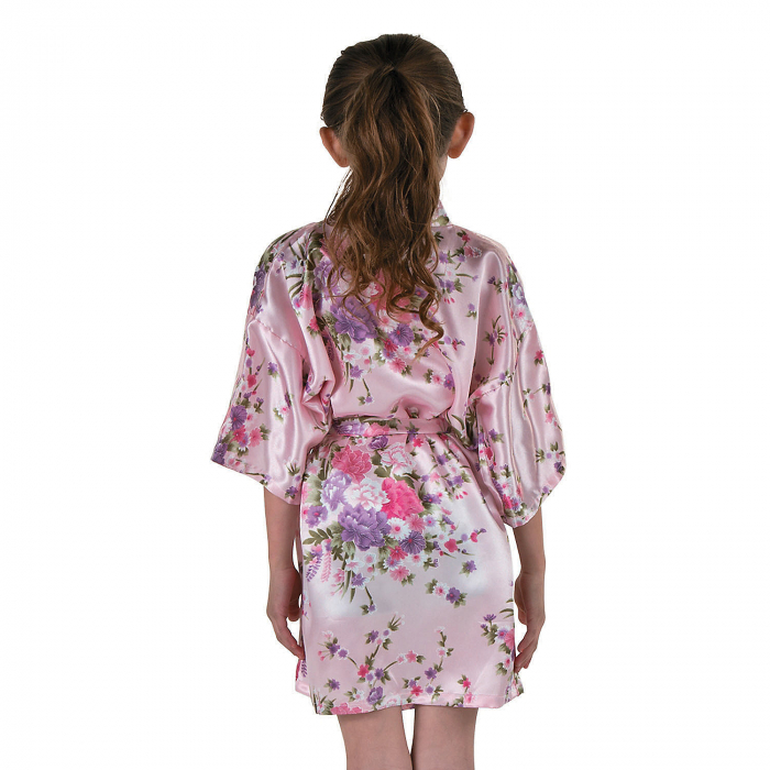 Personalized Child's Flower Girl Pink Floral Robe (1 Piece(s))