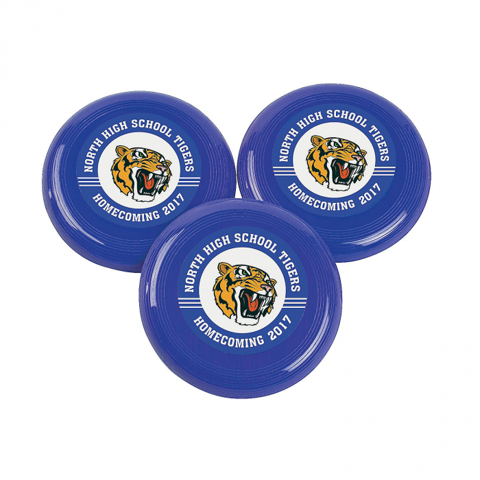 Purple Team Spirit Custom Photo Mini Flying Disks (72 Piece(s))