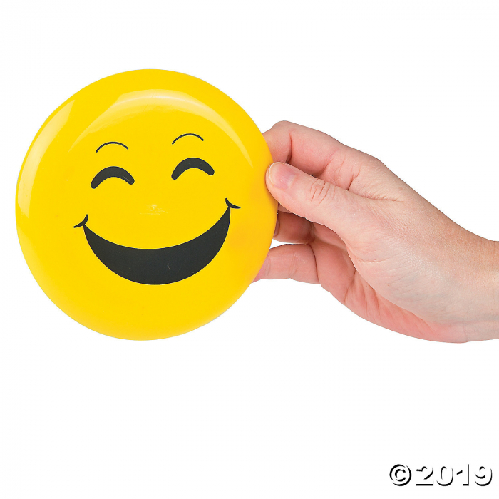 Emoji Mini Flying Discs (Per Dozen)