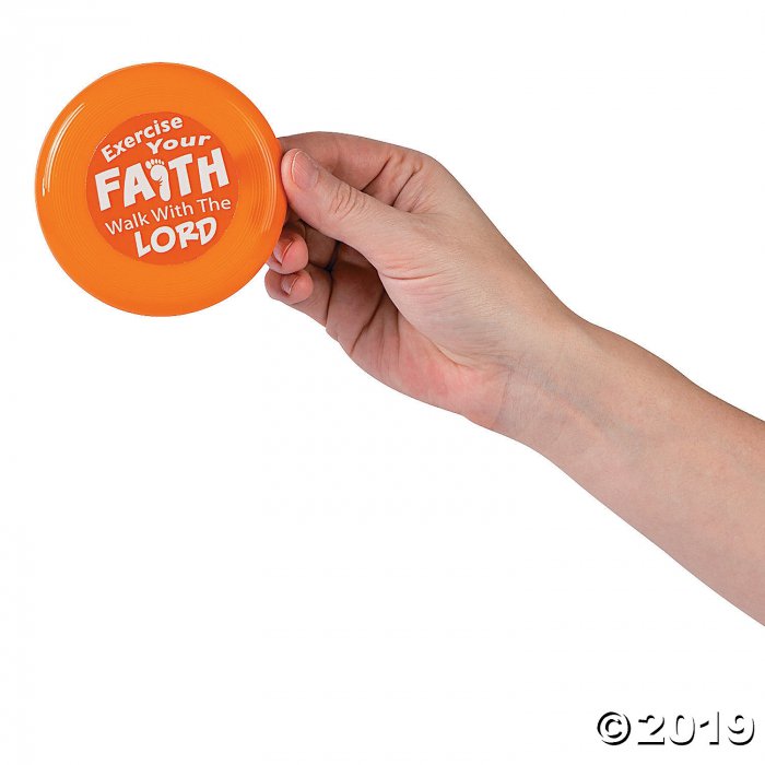 Exercise Your Faith Mini Flying Discs (Per Dozen)