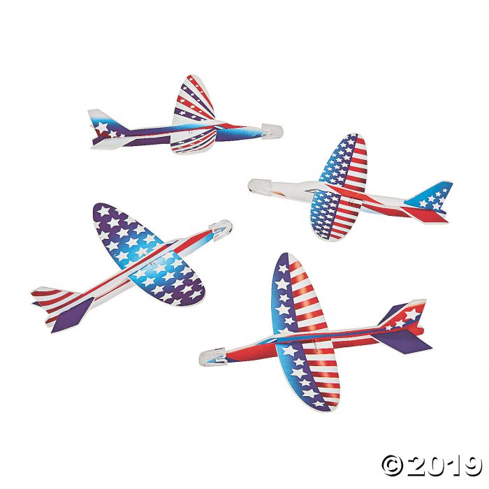 Patriotic Printed Gliders (48 Piece(s))