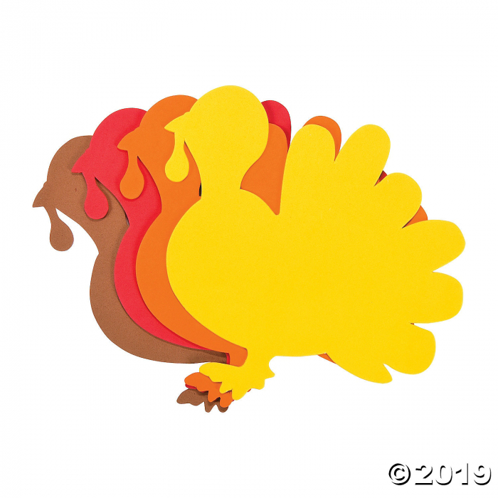 Jumbo Turkey Shapes (24 Piece(s))