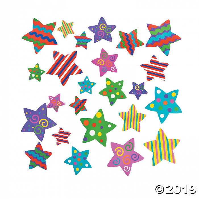 Fabulous Foam Self-Adhesive Star Shapes (500 Piece(s))
