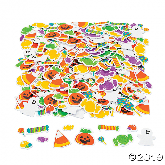 Tricks Or Treats Foam Stickers 500 Piece S