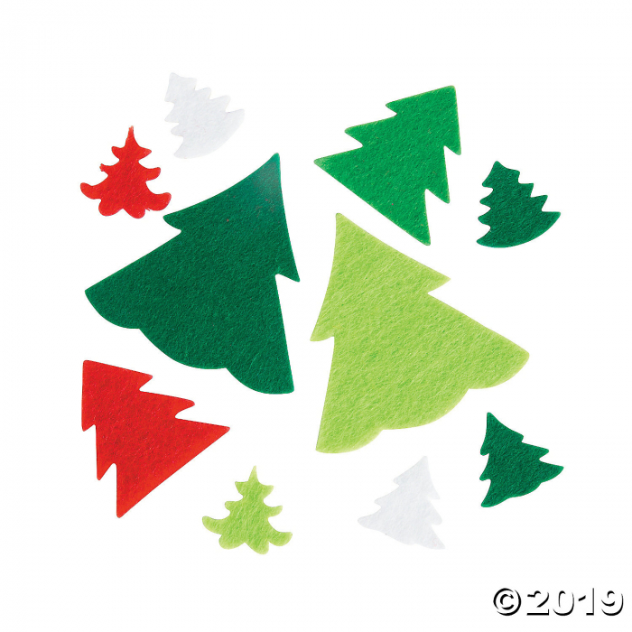 Christmas Tree Self-Adhesive Shapes (100 Piece(s))