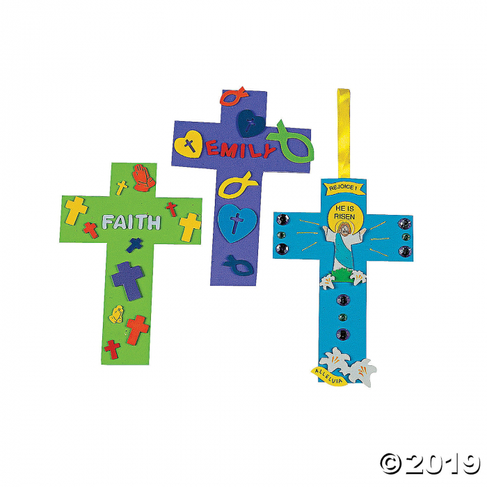 Jumbo Foam Crosses (Makes 24) | GlowUniverse.com