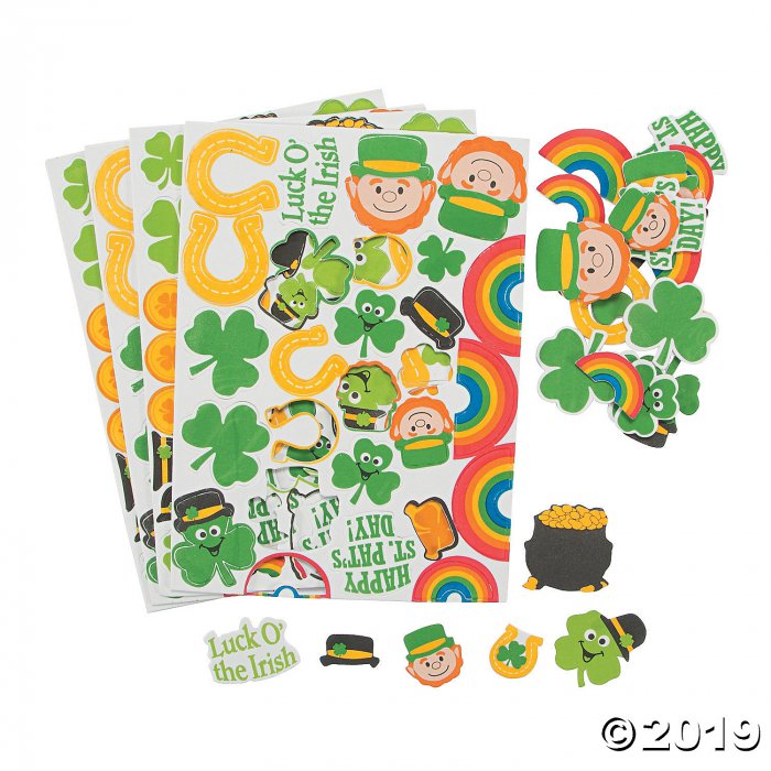 St. Patrick's Day Self-Adhesive Shapes (500 Piece(s))
