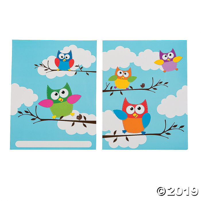 Owl Student Pocket Folders (Per Dozen)